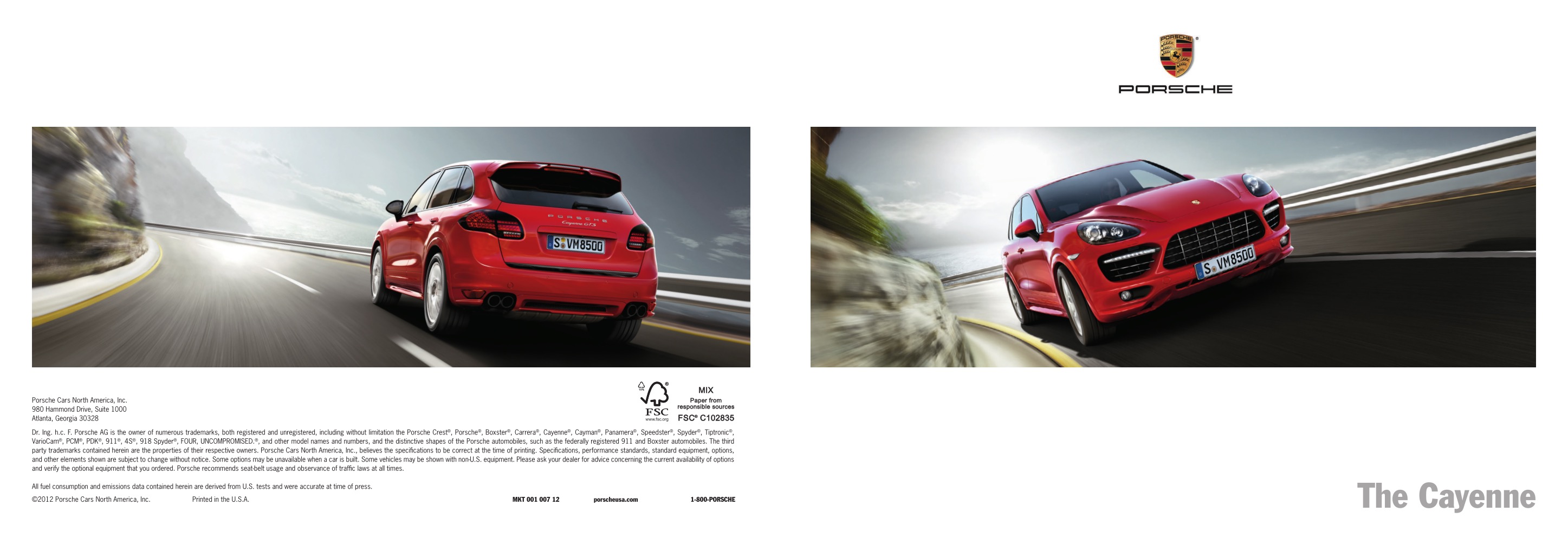2013 Porsche Cayenne Brochure Page 62